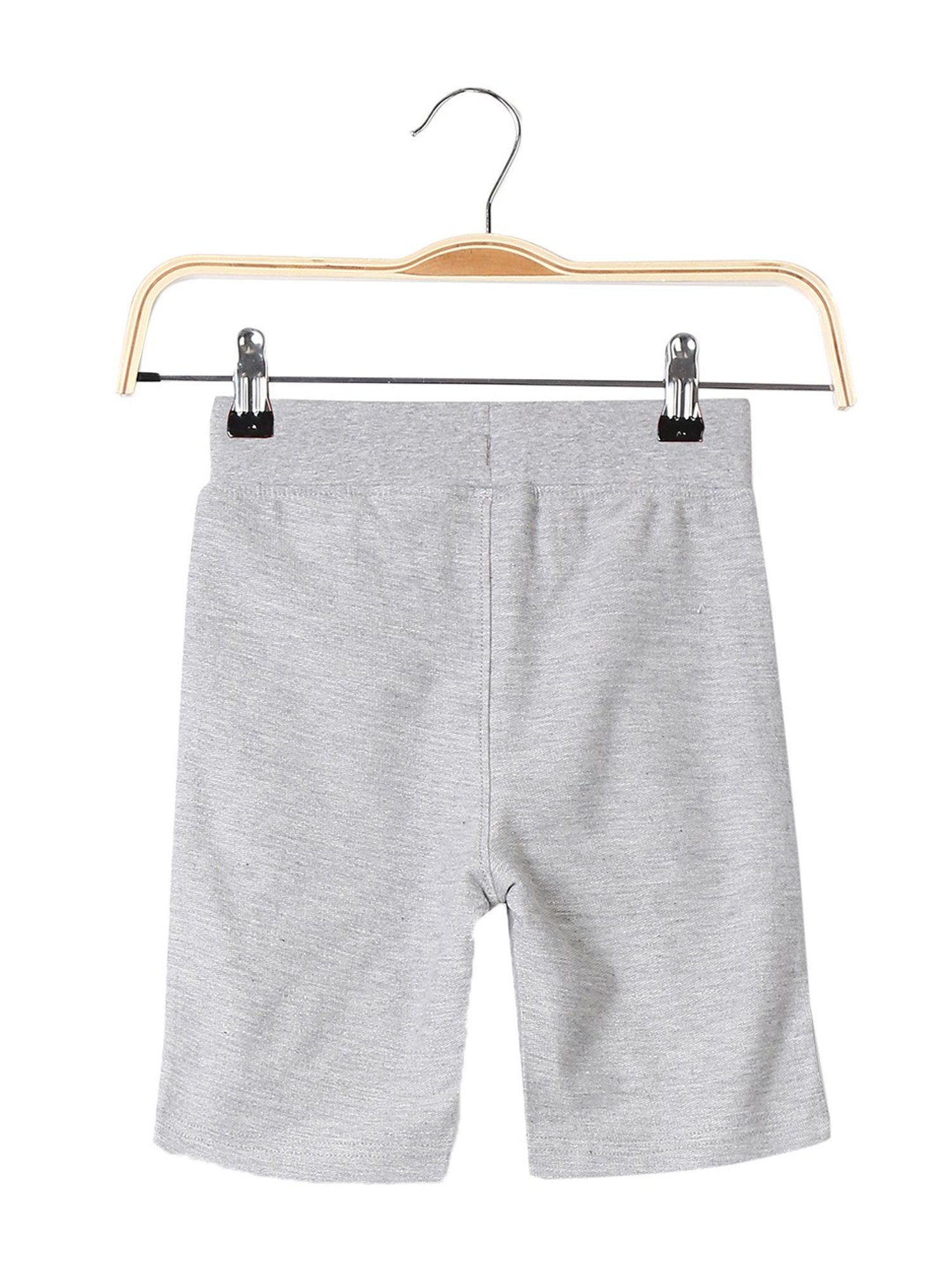 U.S. Polo Assn. Kids Grey Textured Shorts