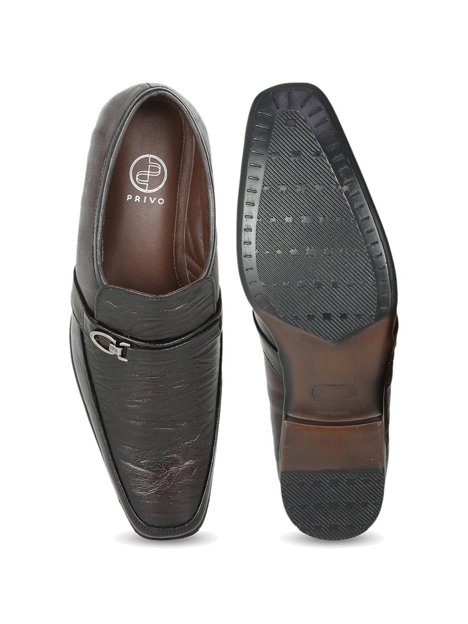 Privo by Inc.5 Men's Brown Formal Loafers