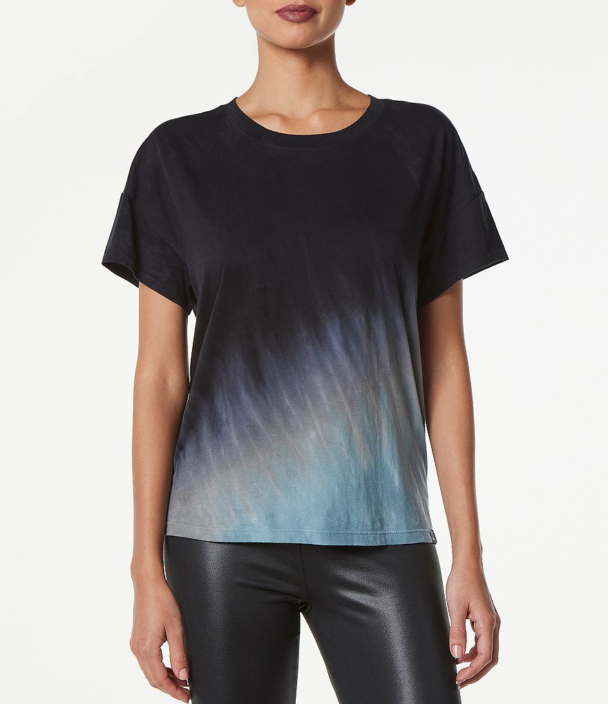 Marc New York Performance Short Sleeve Crew Neck Tie-Dye Boxy Tee