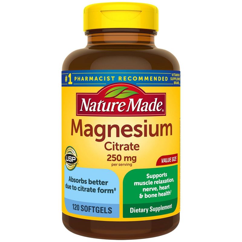 Nature Made Magnesium Citrate Softgels - 250mg - 120ct
