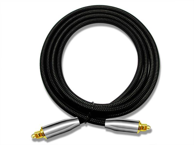 Premium Toslink Cable Fiber Optic Digital Audio Optical SPDIF Cord Dolby DTS