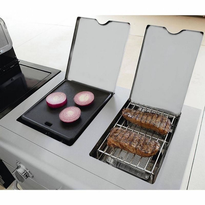 Kenmore PG-OK005 Cooking Station with Right Side Sear Burner and Left Side Burner with Griddle