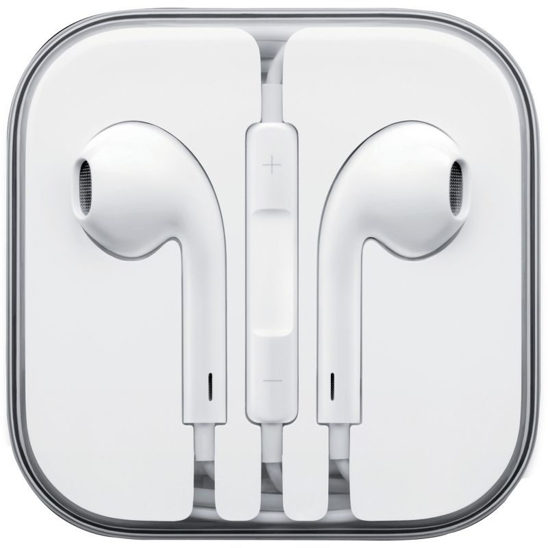 4XEM White Earpod Earphones For Apple iPhone/iPod/iPad - Stereo - White - Mini-phone - Wired - Earbud - Binaural - In-ear