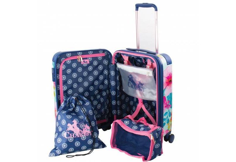Chariot Travelware CHP-903 Floral 2pc Luggage Set