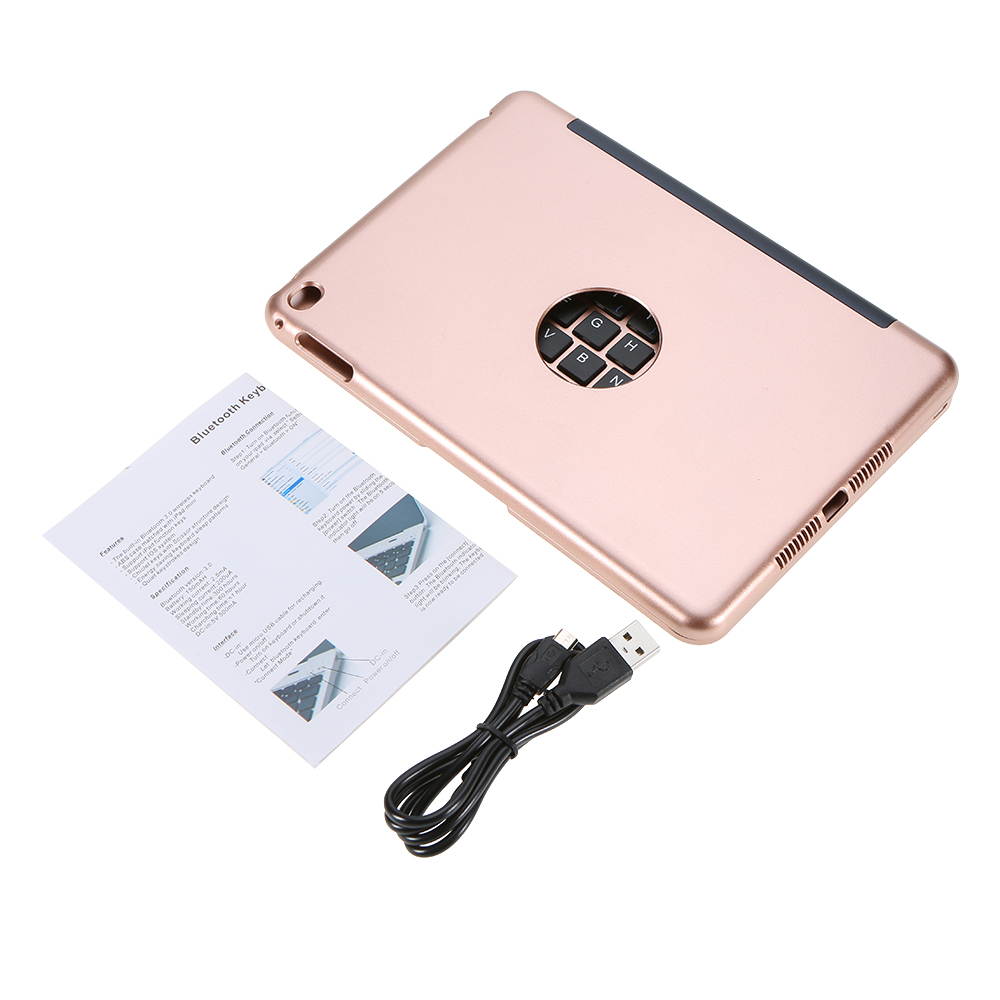 Ultra Thin Wireless Bluetooth 3.0 Keyboard Folio Folding Case Cover Tablet Stand with Auto Sleep / Wake for iPad mini 4