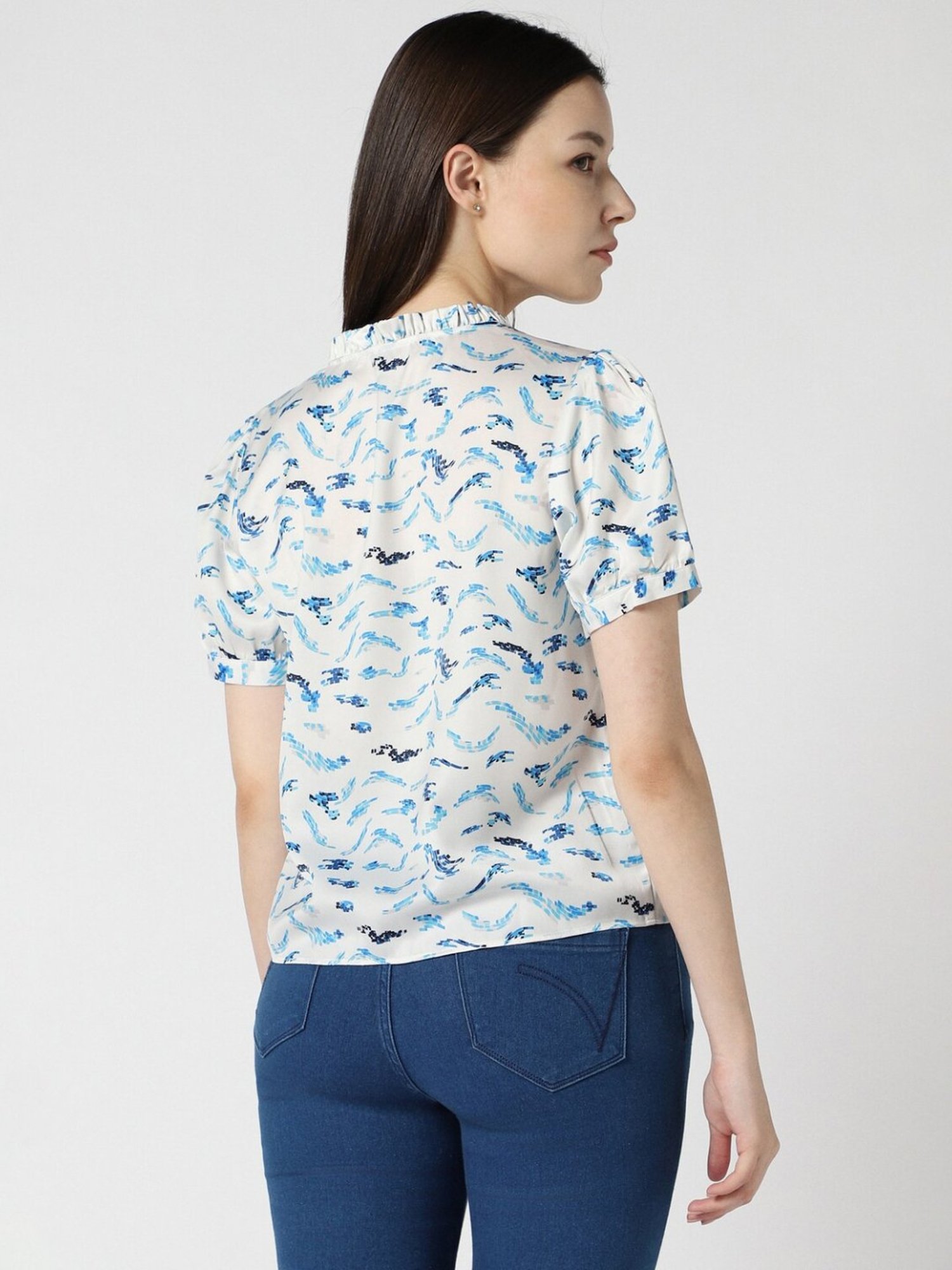 Van Heusen Blue Printed Top