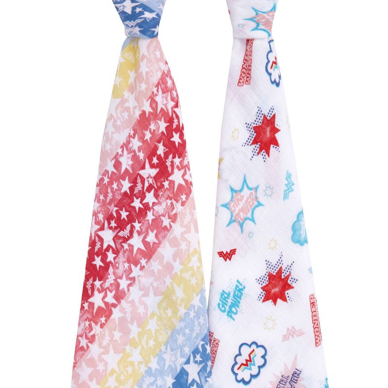 aden + anais Essentials Wonder Woman Muslin Swaddle Blanket - 2pk