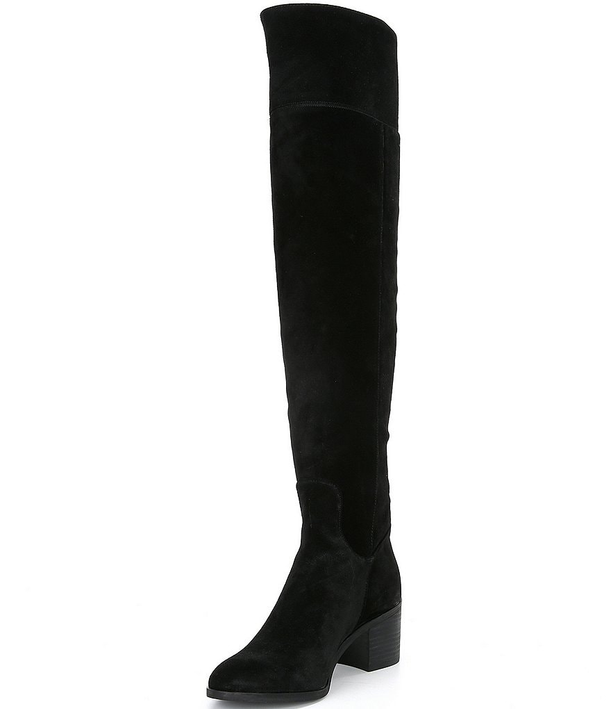 GB Look-Up Suede Wide Calf Over-the-Knee Boots