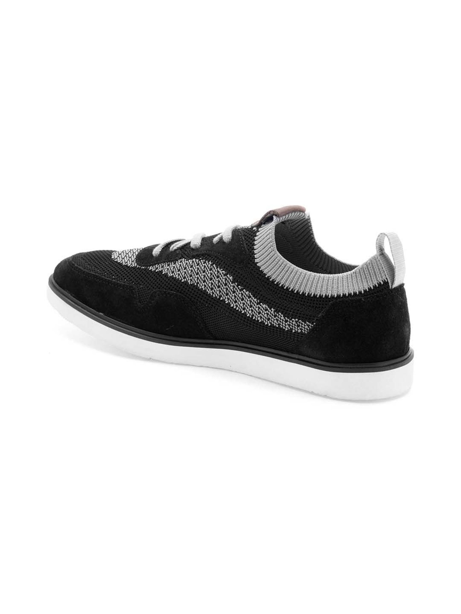 Ruosh Men's Black Casual Sneakers