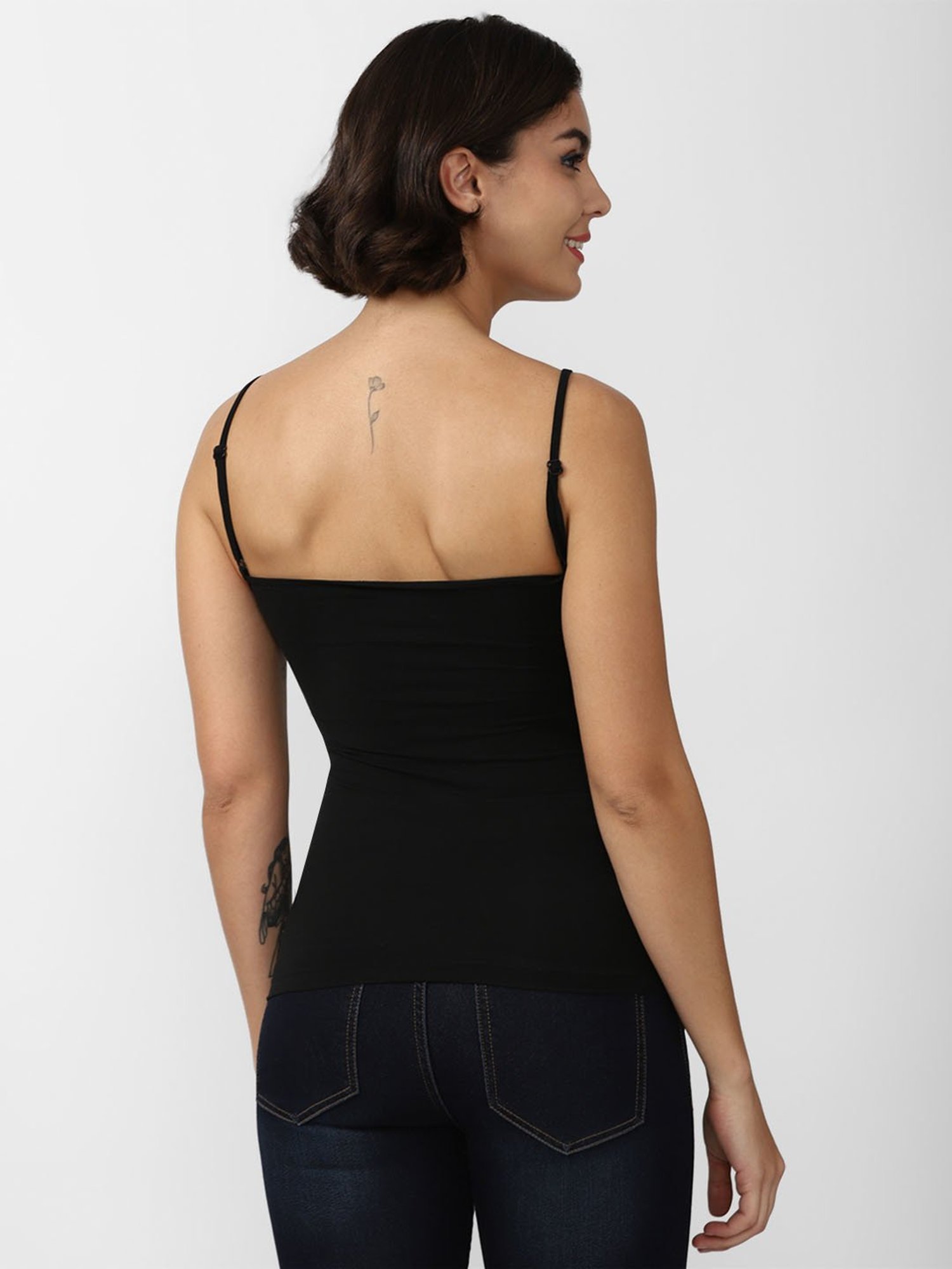 Forever 21 Black Non-padded Non-wired Full Coverage Camisole