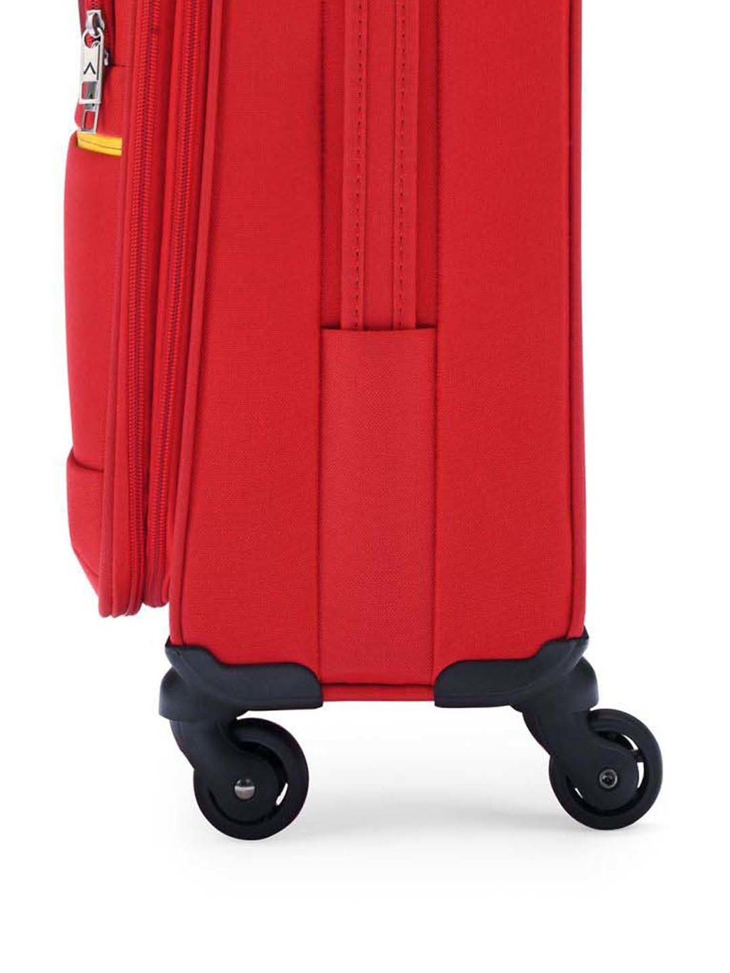 Aristocrat Evolve Red Solid Soft Cabin Trolley Bag - 55 cm