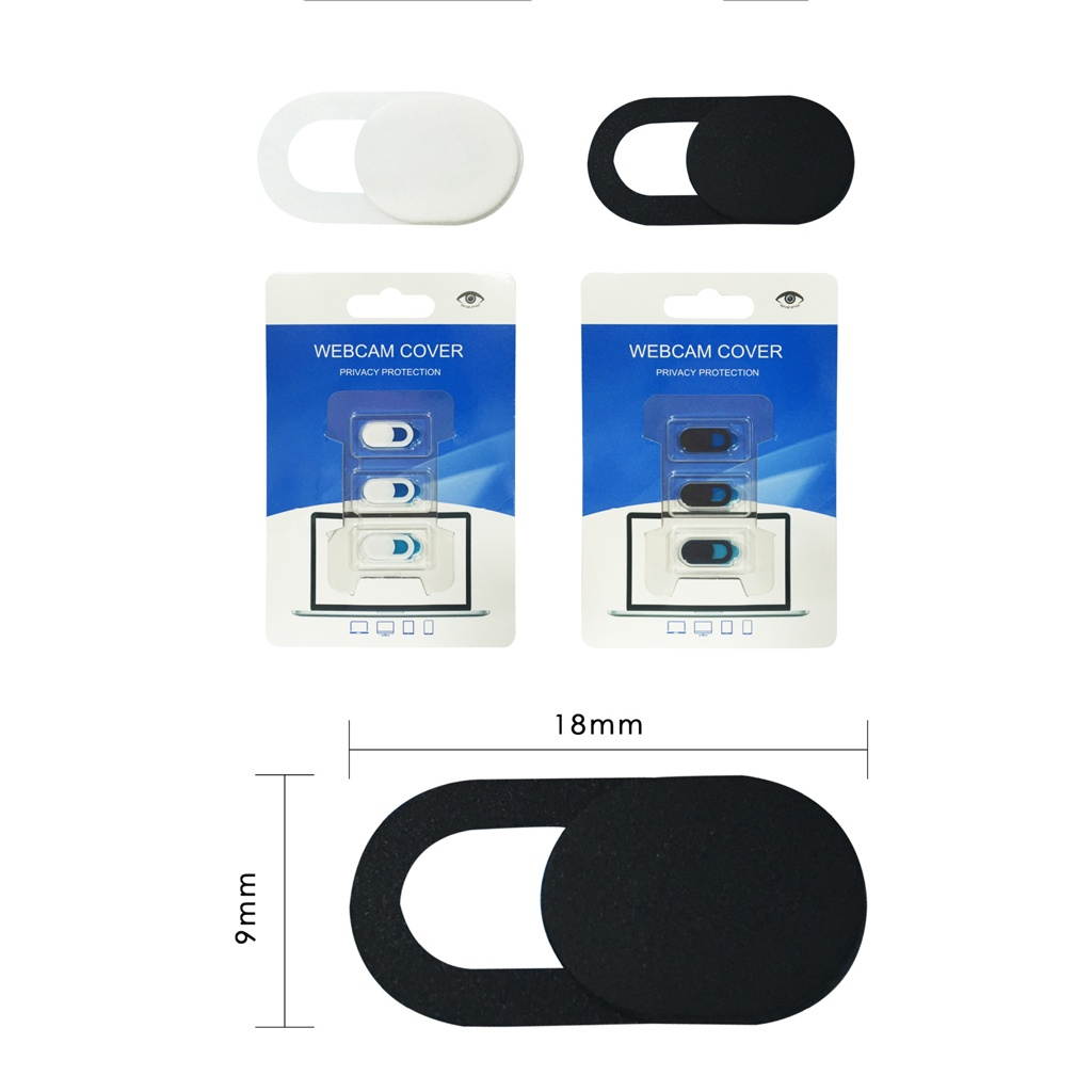 Webcam Cover Camera Privacy Slider Sticker for Phone Laptop Tablet White