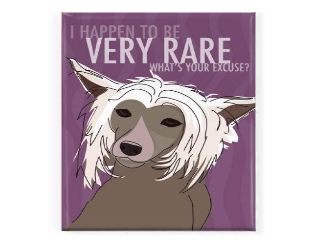 Chinese Crested Rare Magnet by Pop Doggie