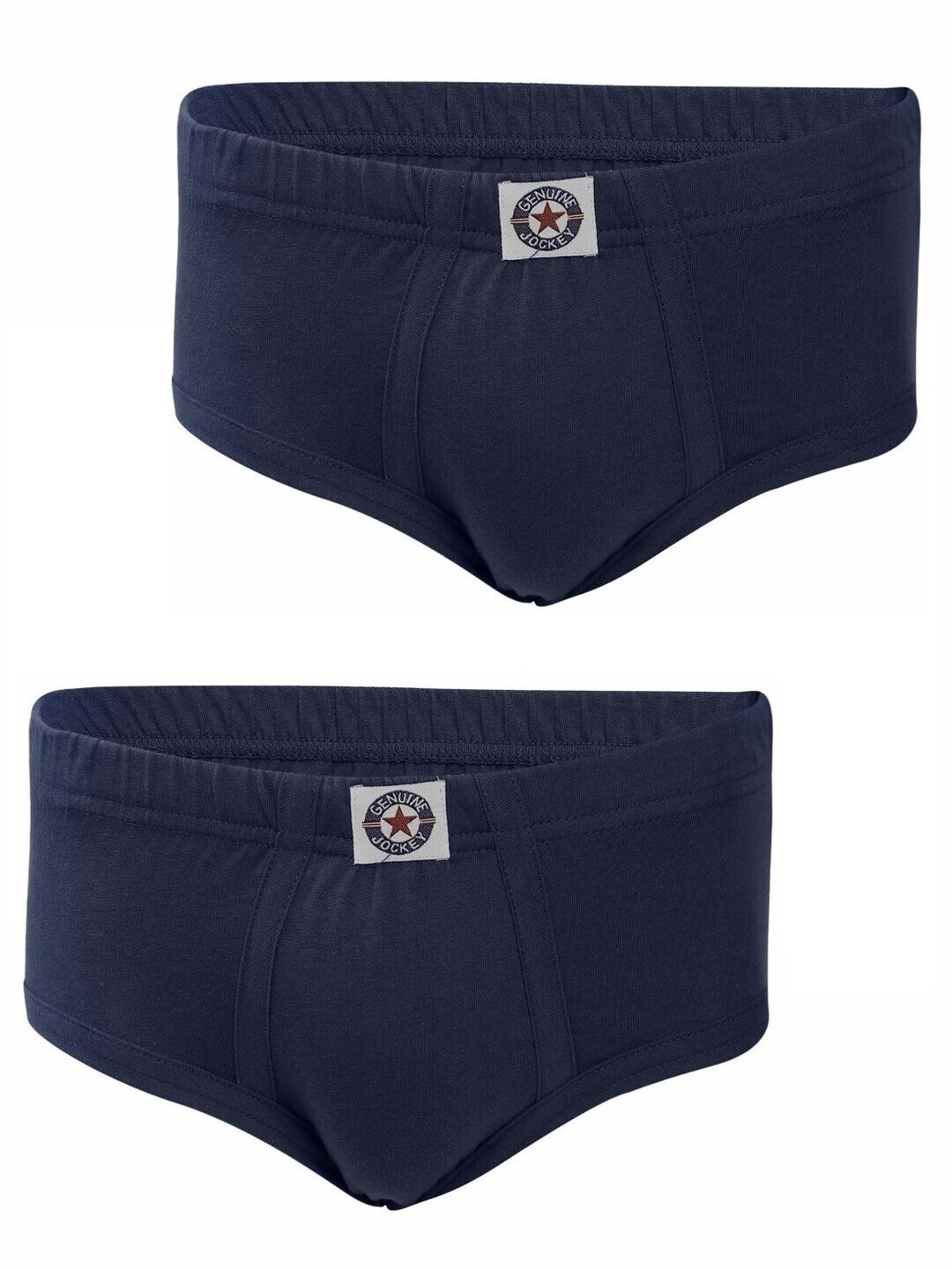 Jockey Boys Navy Solid Brief (Pack Of 2)