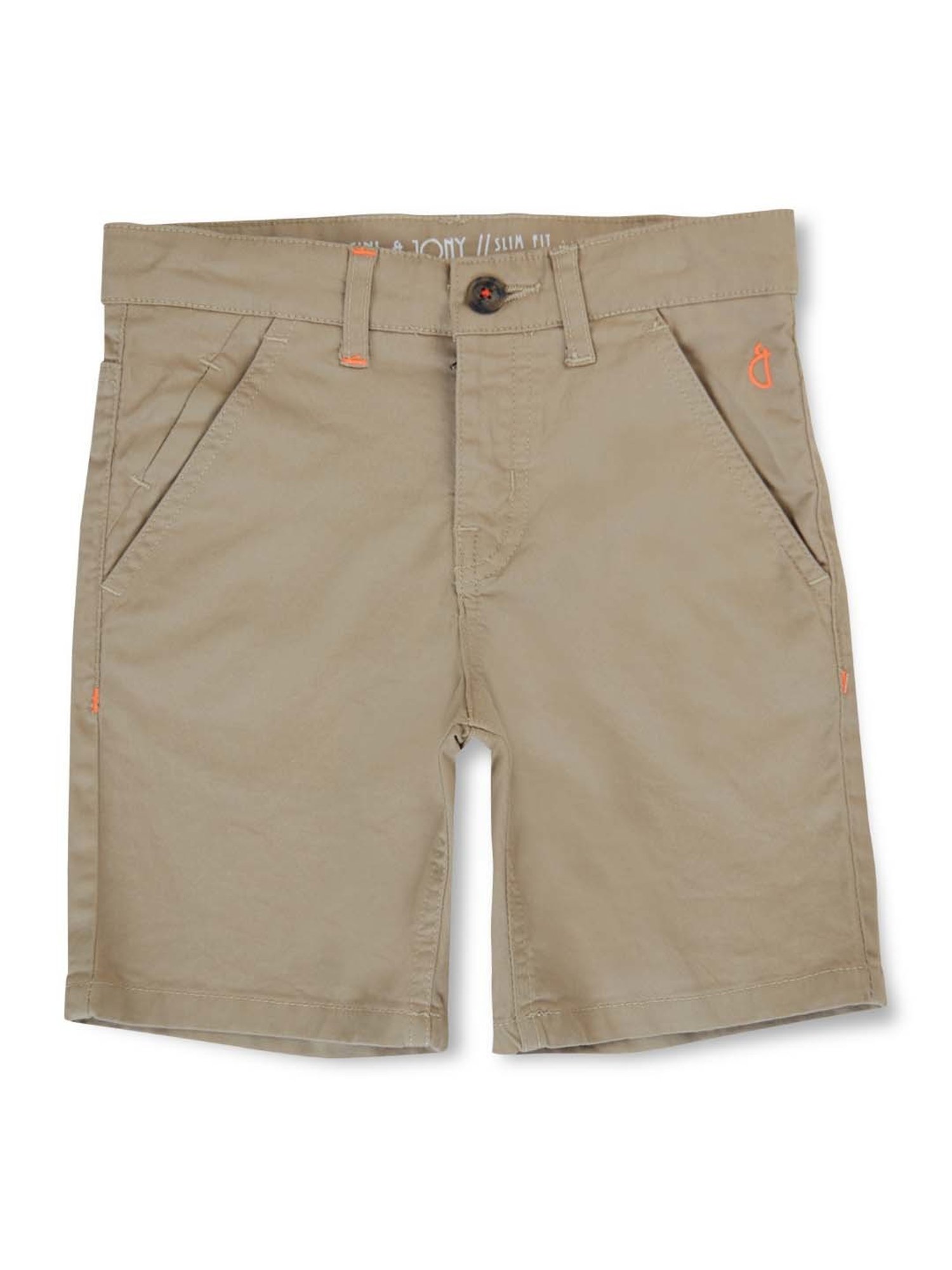 Gini & Jony Kids Khaki Logo Bermuda