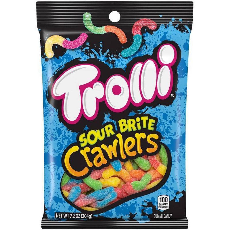 Trolli Sour Brite Crawlers Gummi Worms - 7.2oz