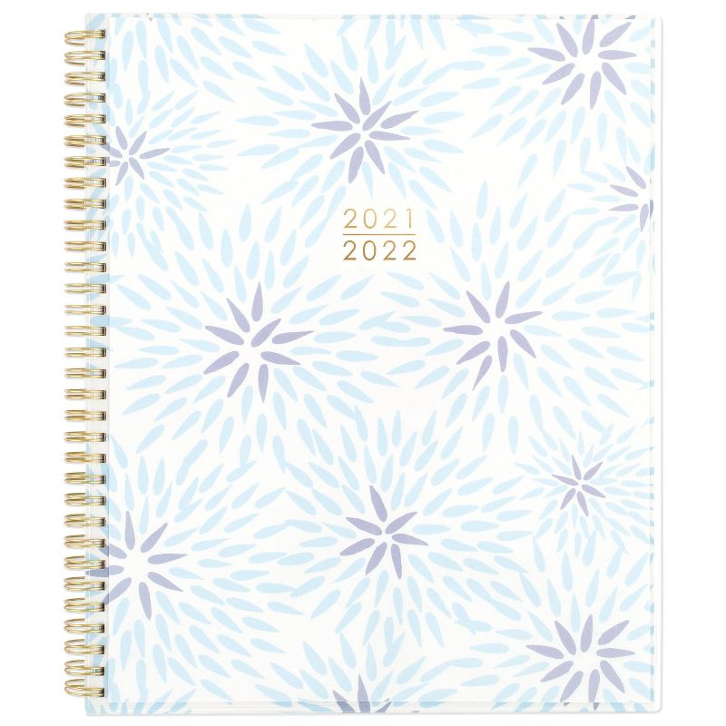 2021-22 Academic Planner 8.5" x 11" Weekly/Monthly Clear Pocket Cover Blue Mum - Katie Kime for Cambridge