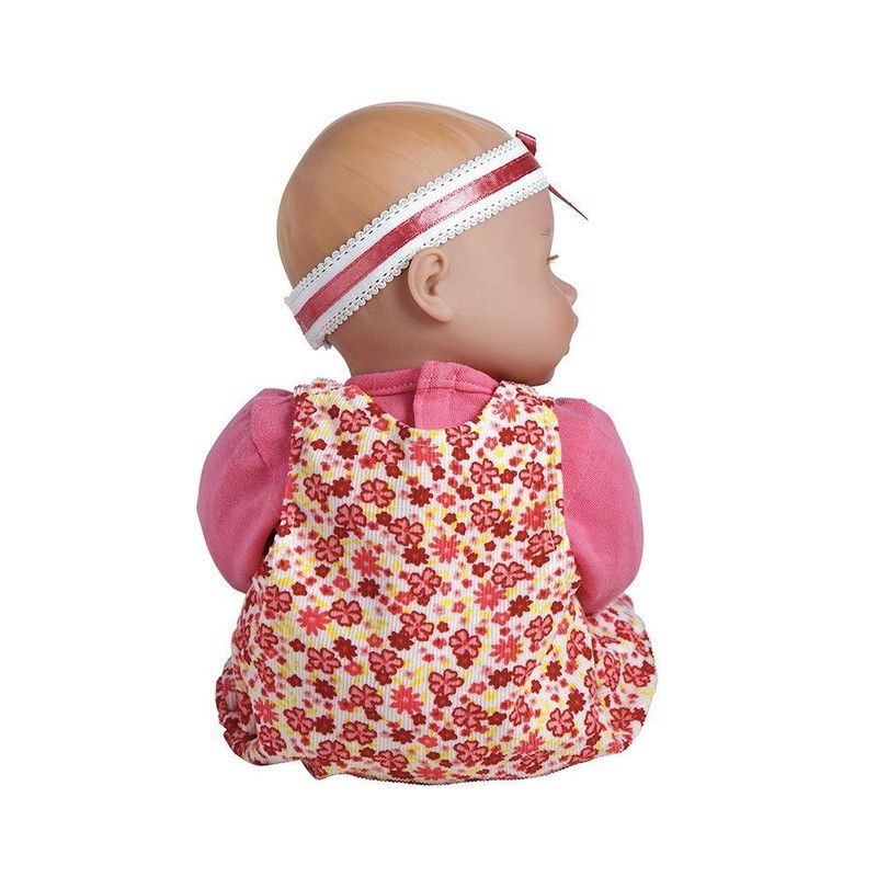 Adora Playtime Baby Flower Pink 13 inch Baby Doll with Floral Overalls, Bow Headband and Bottle