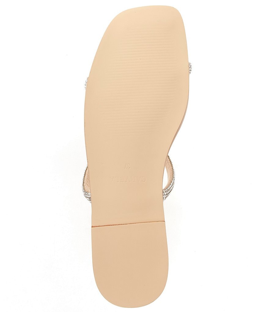 Carvela Kelly Rhinestone Embellished Banded Flat Sandals