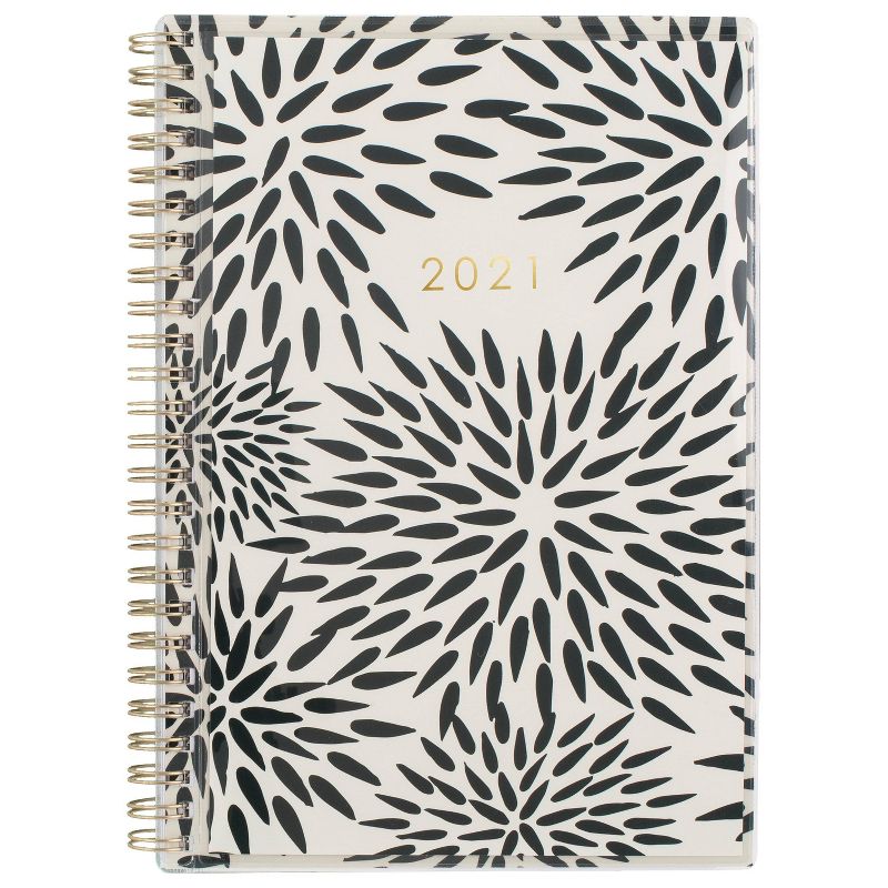 2021 Planner 5.875" x 8.5" CYO Mums The Word Black - Katie Kime