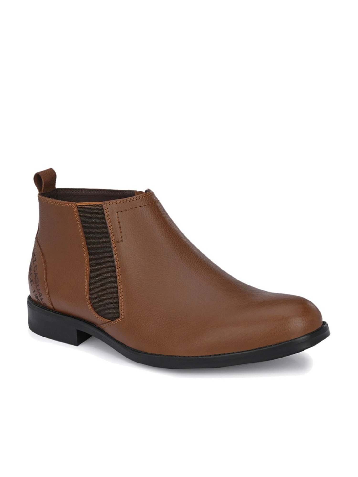 Hitz Men's Tan Chelsea Boots