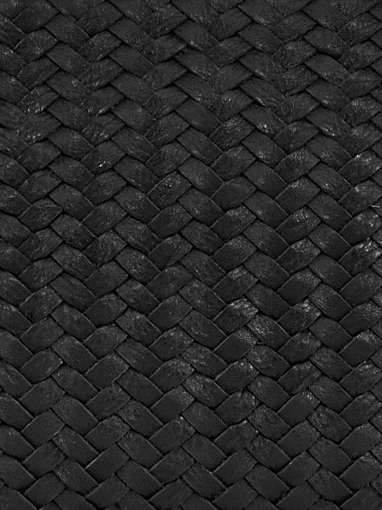 Eske Piquer Black Textured Medium Handbag