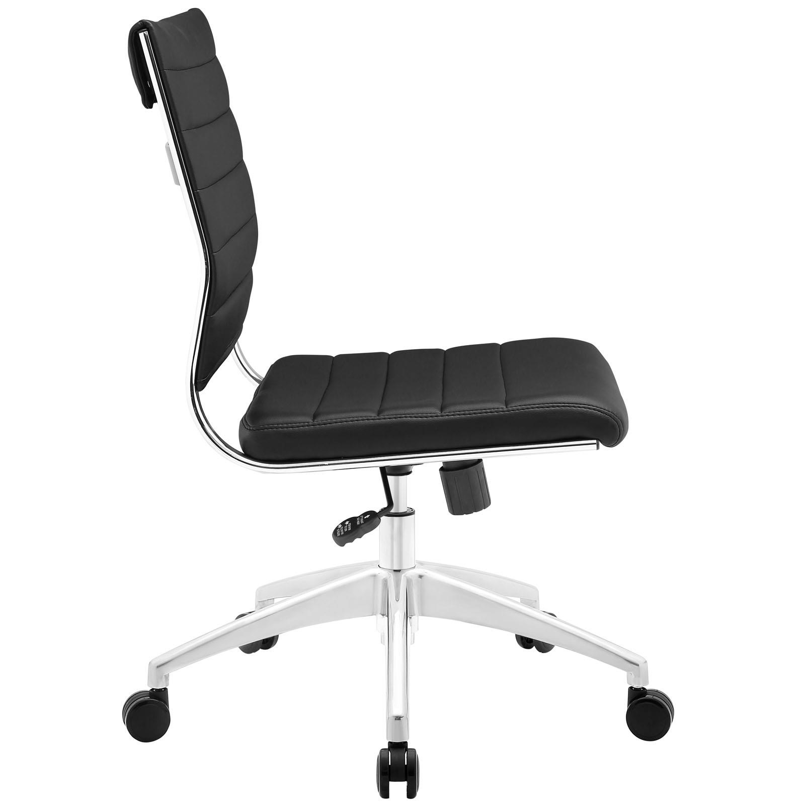 Jive Armless Mid Back Office Chair in Black