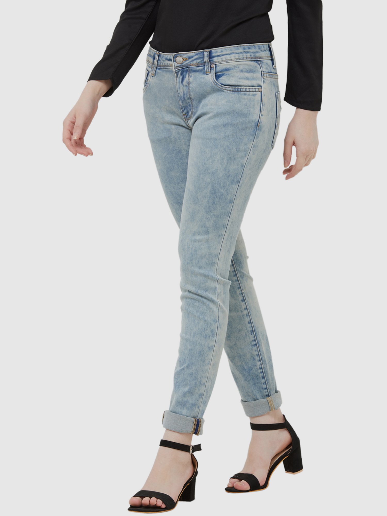 Fusion Beats Blue Cotton Jeans