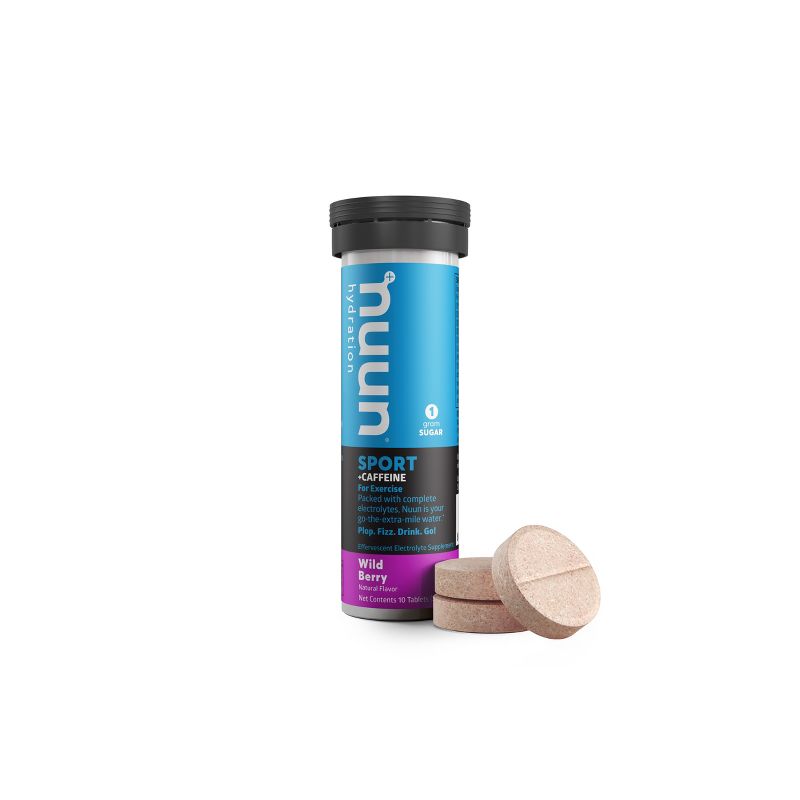 nuun Hydration Sport + Caffeine Vegan Tablets - Cherry Limeade, Wild Berry, & Mango Orange - 10ct/3pk