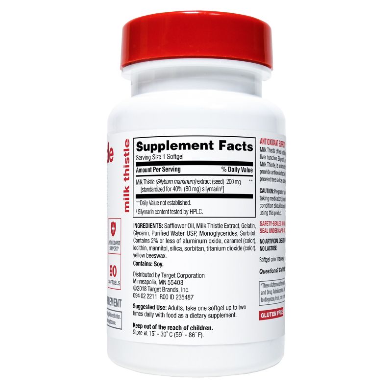 Milk Thistle Dietary Supplement Capsules - 90ct - up & up™