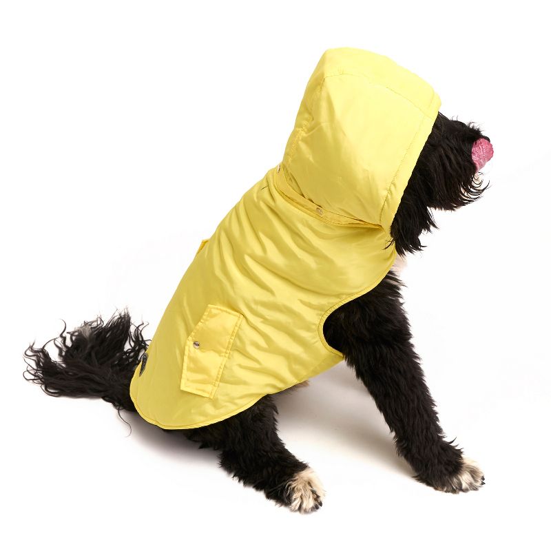 Royal Animals Dog and Cat Coat with Removable Hood - Yellow - XS
