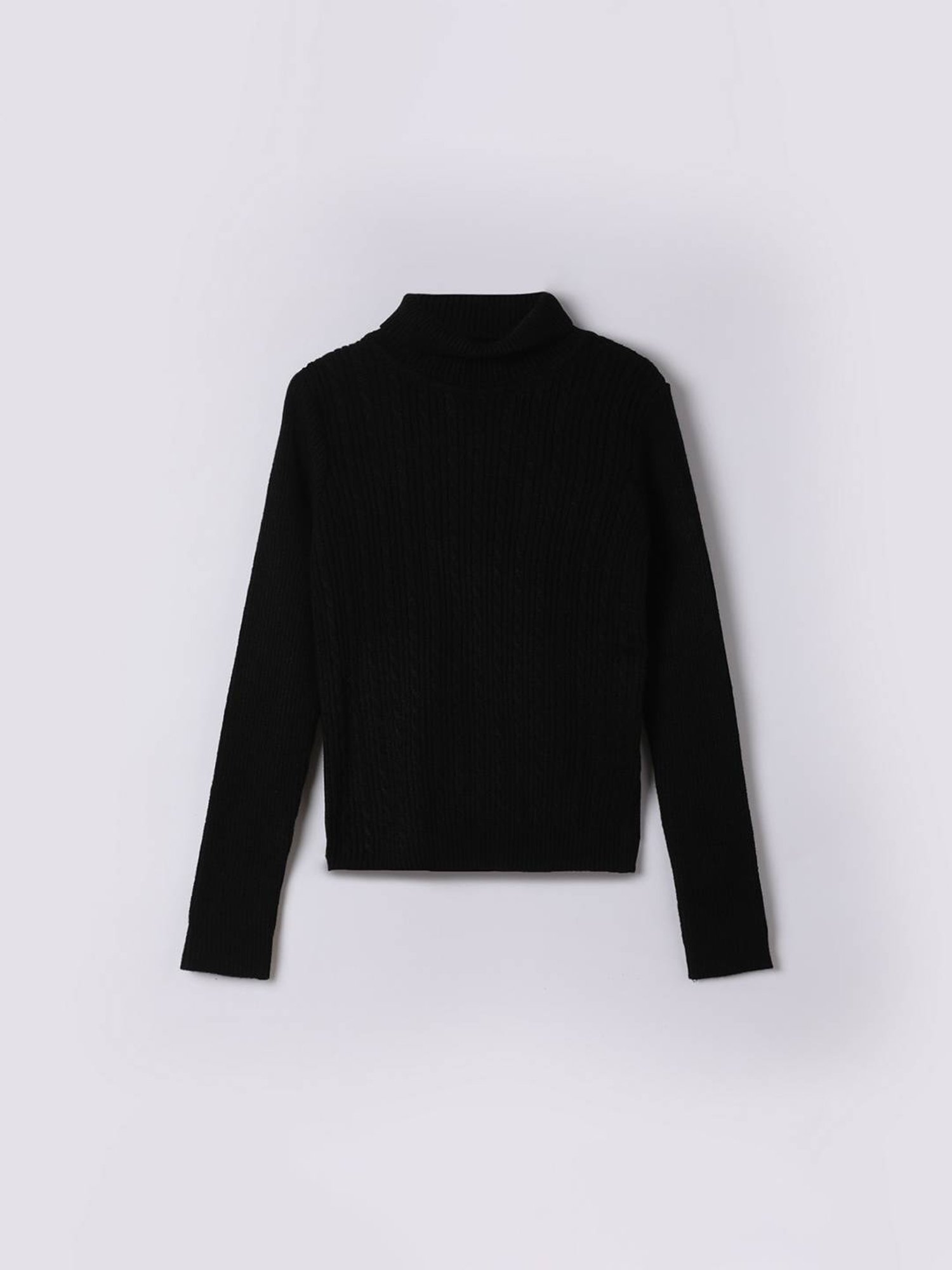 KIDS ONLY Maroon Textured Pattern Full Sleeves Sweater