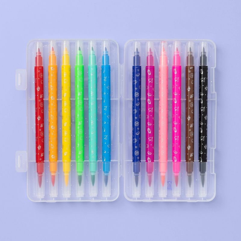 12ct Dual-Tip Scented Brush Marker Set – More Than Magic™