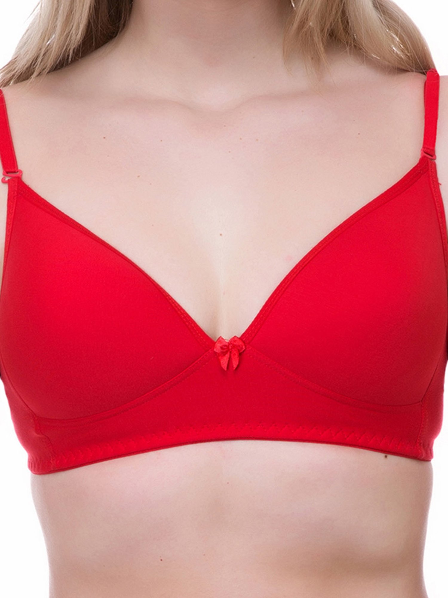 Lady Lyka Multicolor Non Wired Padded T-Shirt Bra (Pack Of 2)