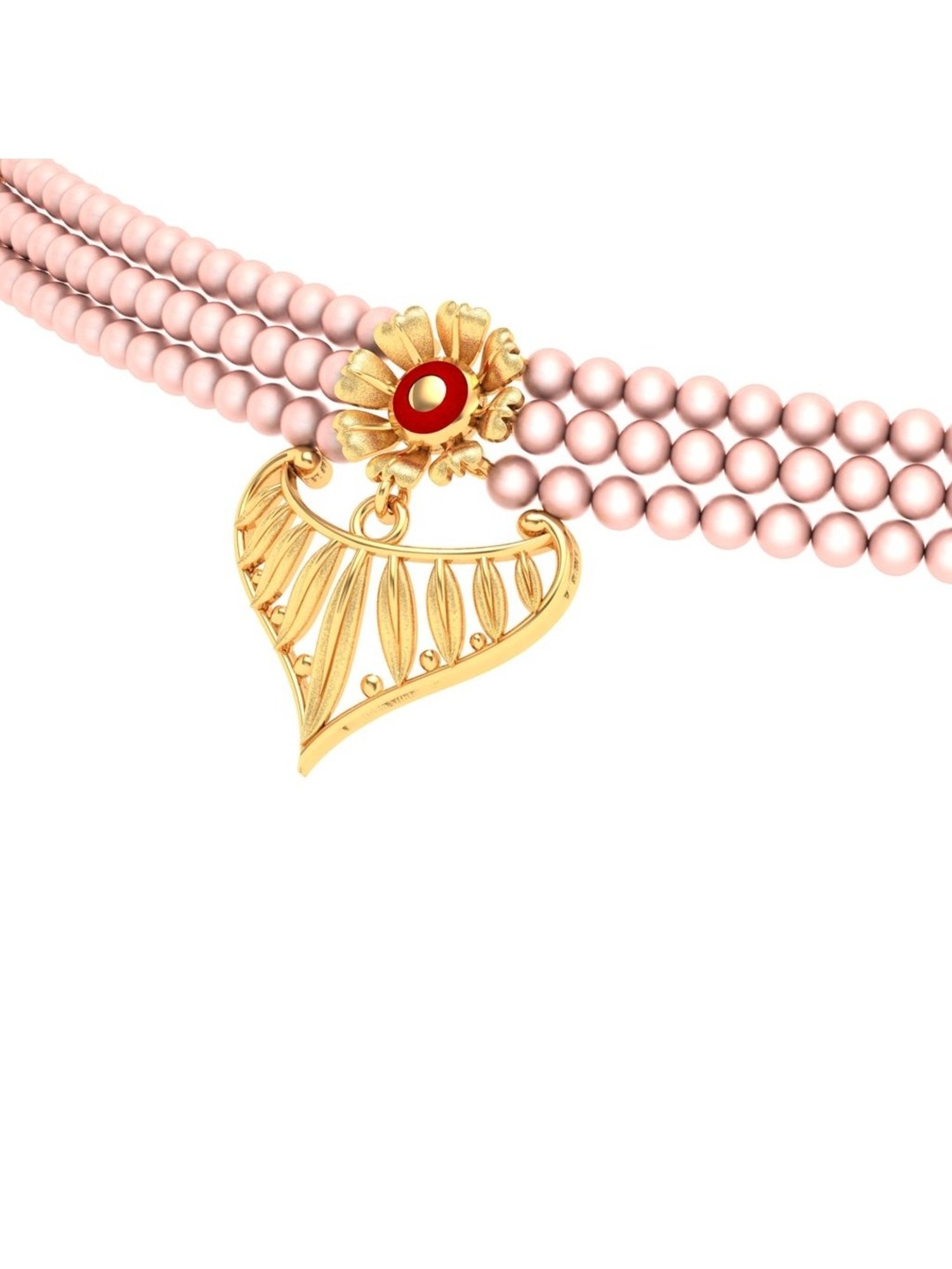 P.C. Chandra Jewellers 22k Yellow Gold Design Necklace