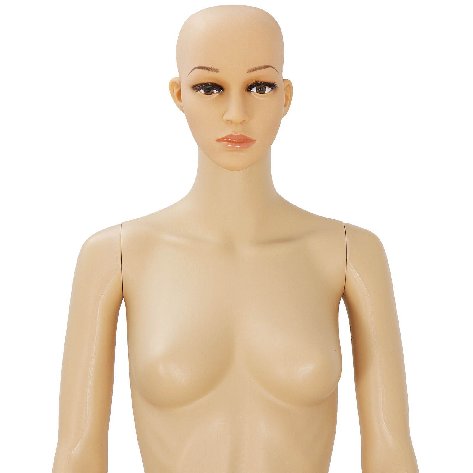 Female Mannequin Egghead Plastic Full Body Dress Form Display Base New