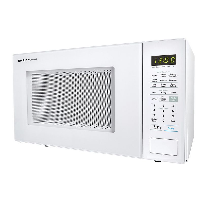 Sharp SMC1441CW Countertop Microwave Oven 1.4 cu. ft. 1000 Watts, White (Certified Refurbished)