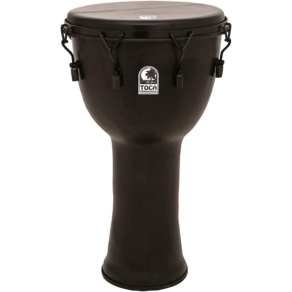 toca sfdmx14bmb freestyle black mamba mechanically tuned 14inch djembe with bag