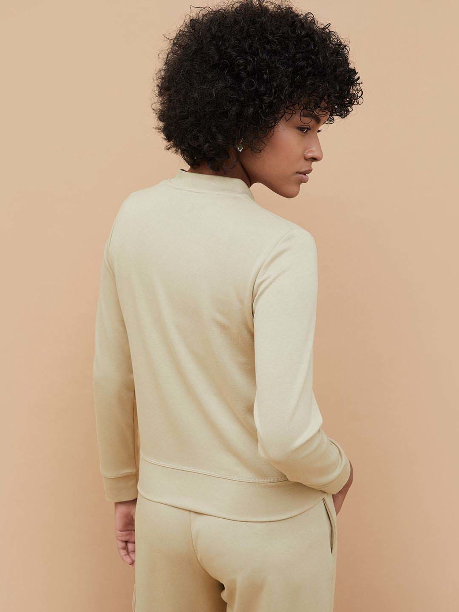 KAPPA Beige Plain Sports Jacket