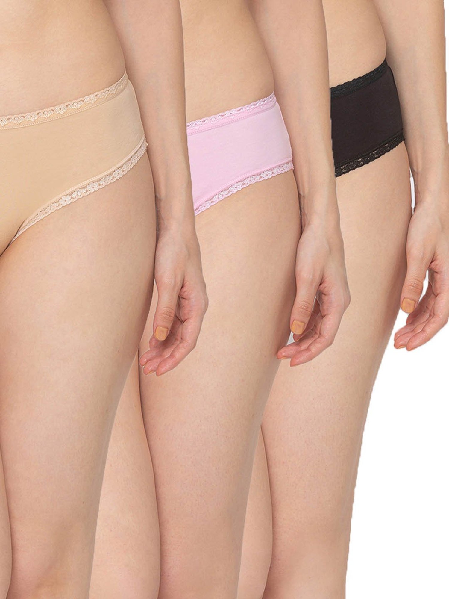 Candyskin Multicolor Cotton Bikini Panty -Pack of 3