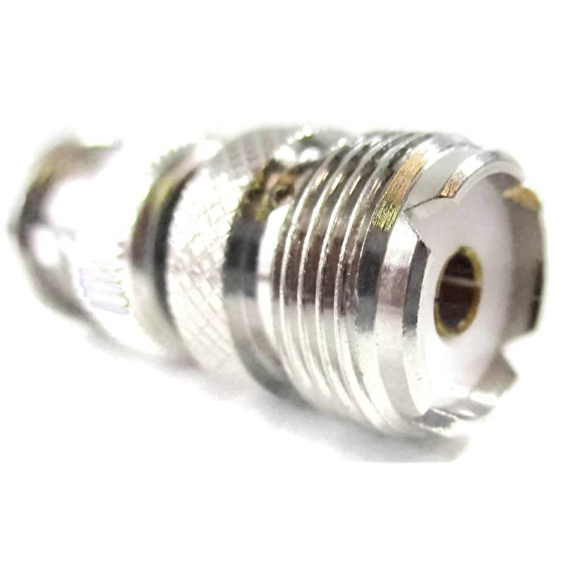 KVAD1X BNC Male to UHF SO239 CB Radio Scanner Antenna Adapter