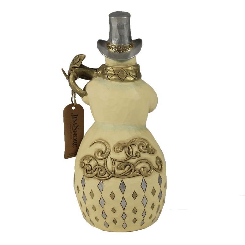 Jim Shore 7.75" Share Your Spirit With A Smile Holiday Lustre Snowman  -  Decorative Figurines