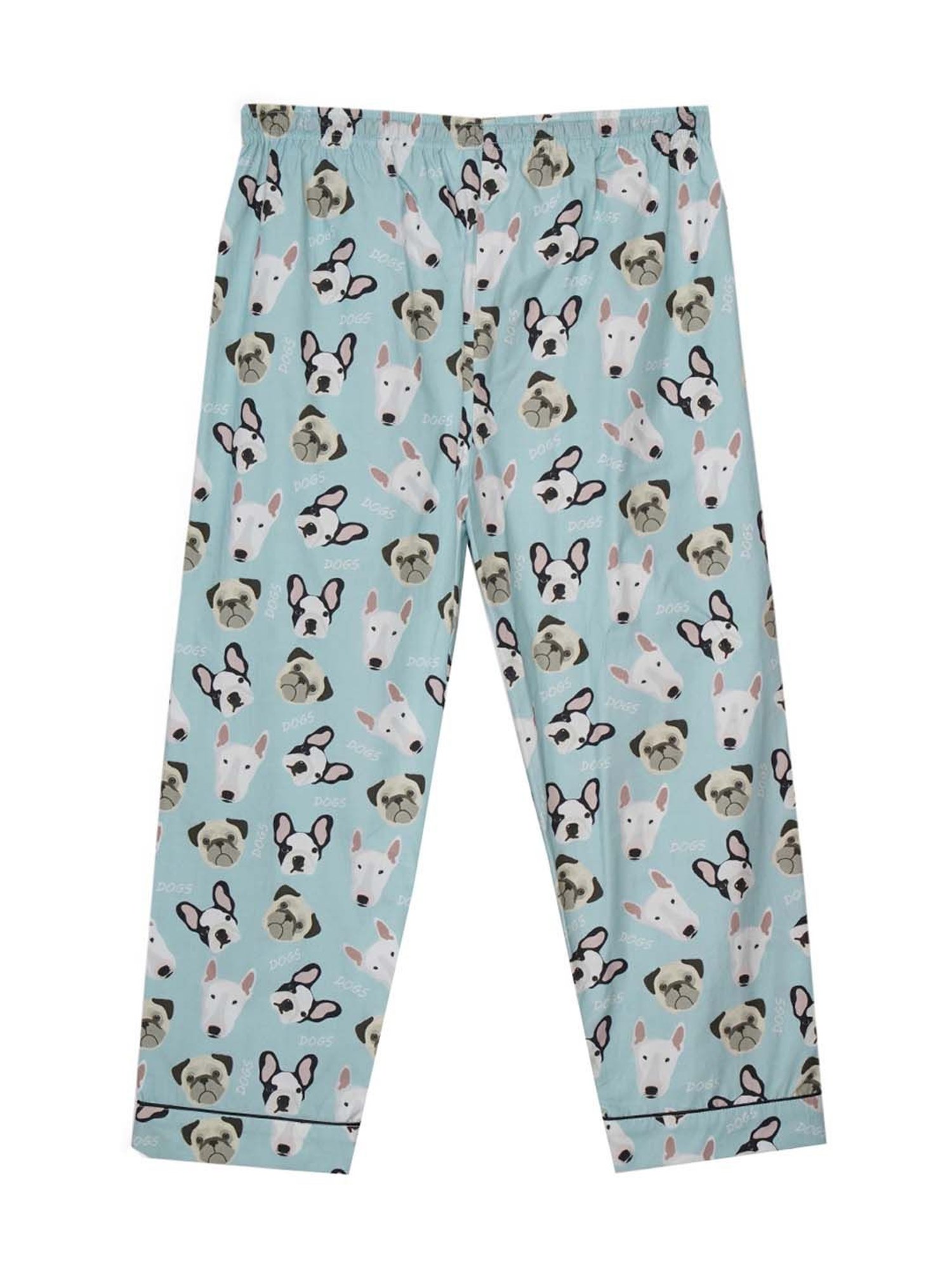 Fluffalump Boys Multicolor Cotton Printed Nightwear Top & Pants Set