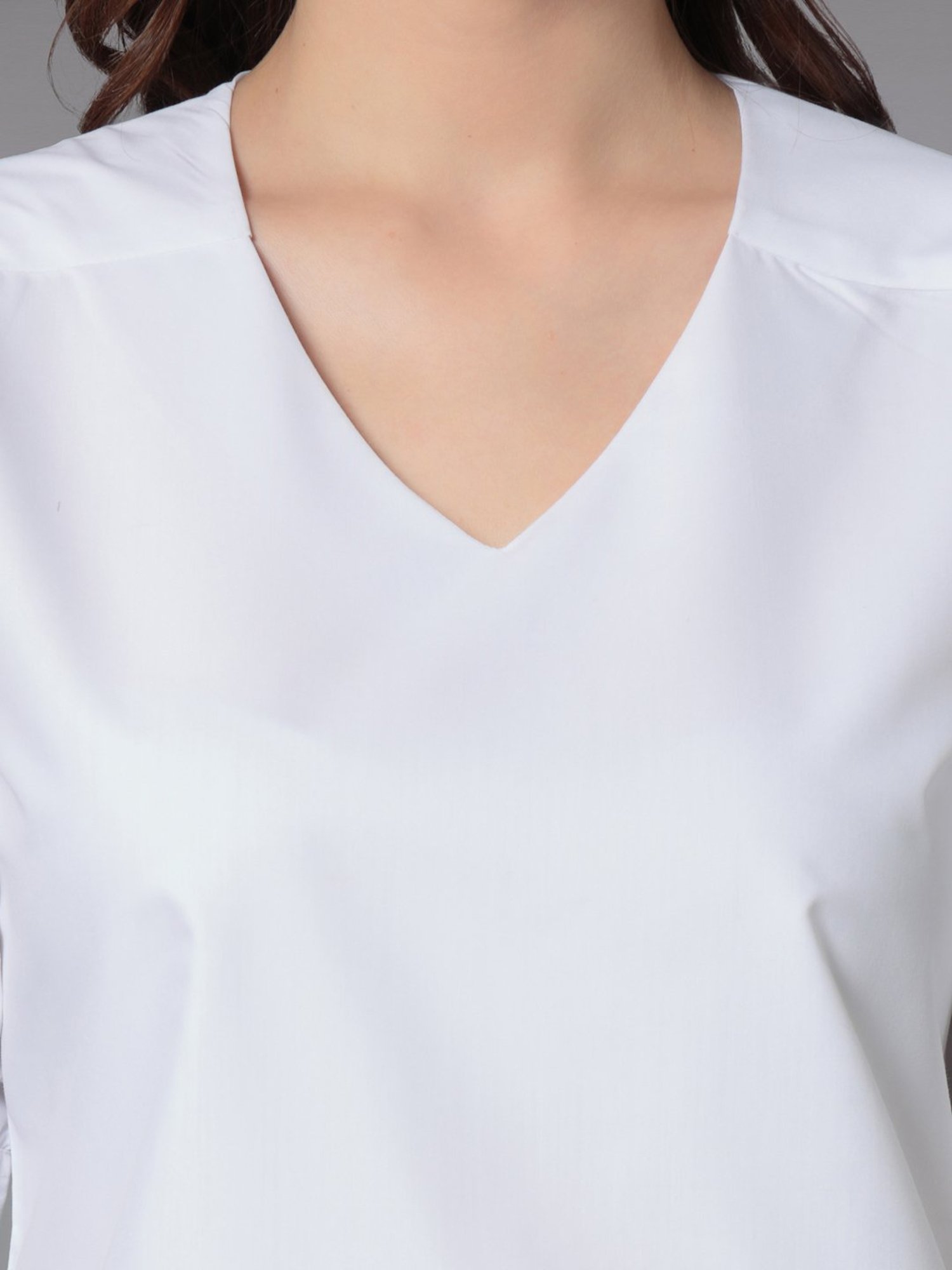 Style Quotient White Regular Fit Top