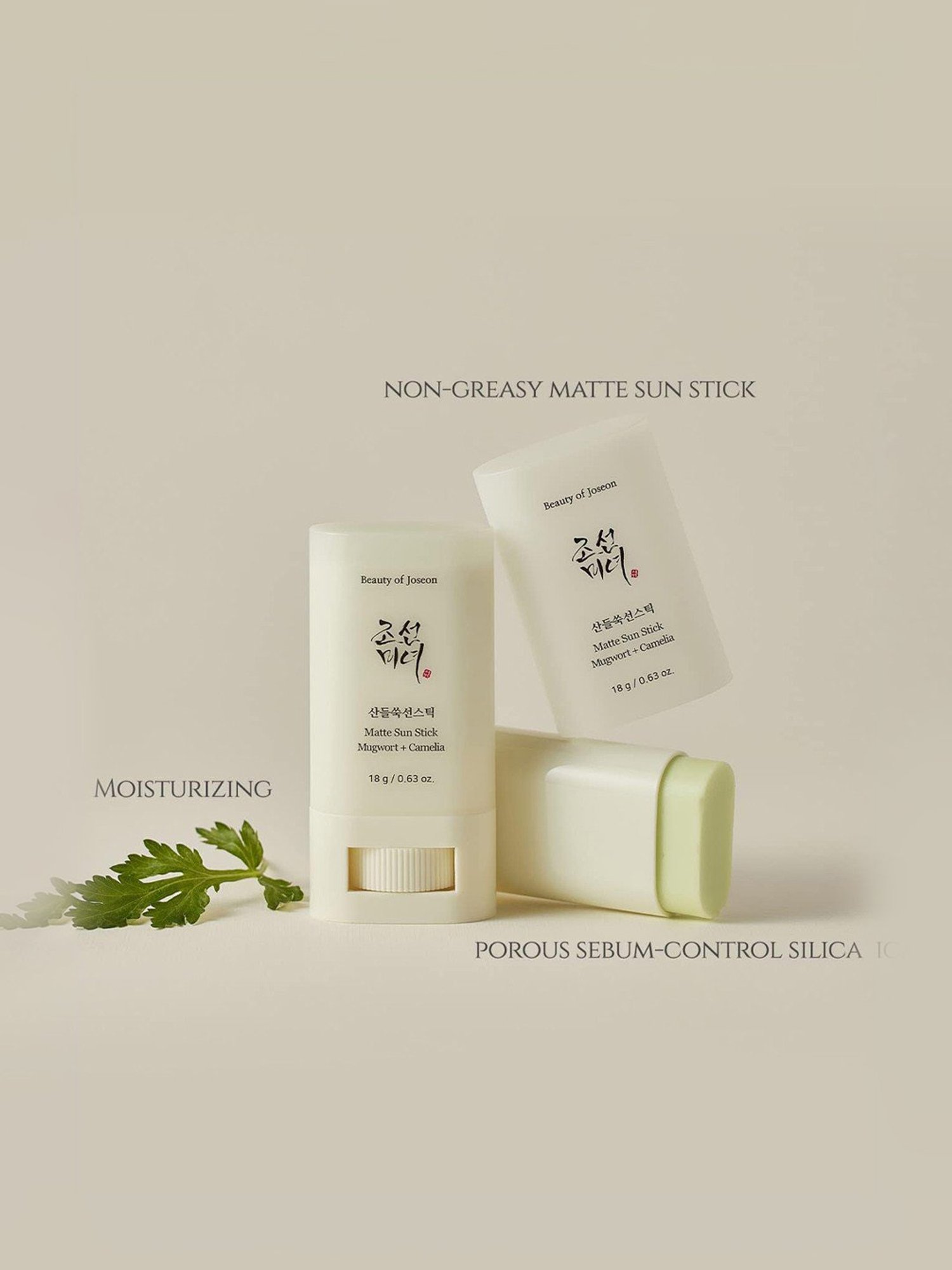 Beauty of Joseon Mugwort + Camelia Matte Sun Stick - 18 gm
