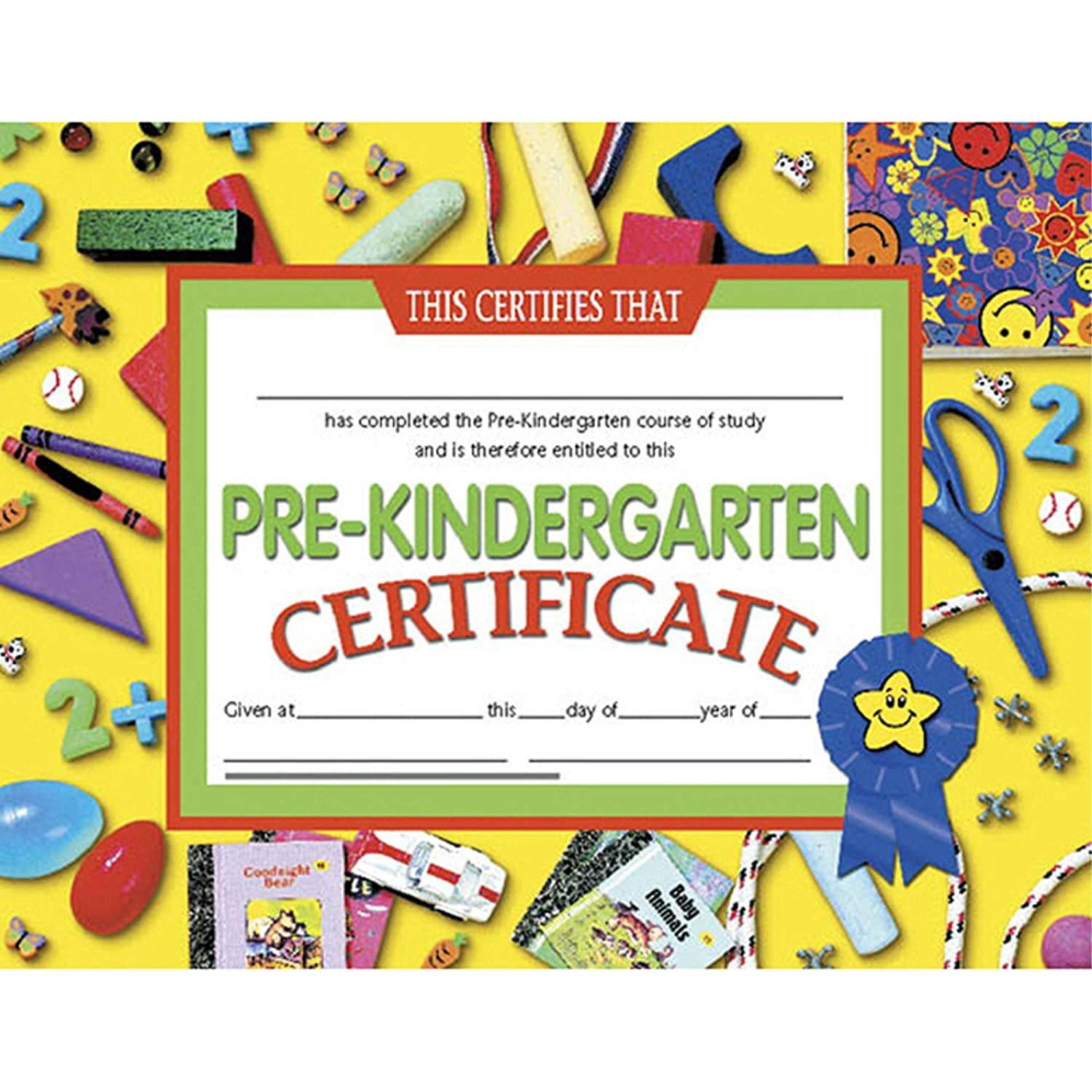 Hayes Pre-Kindergarten Certificate, 8.5" x 11", Pack of 30