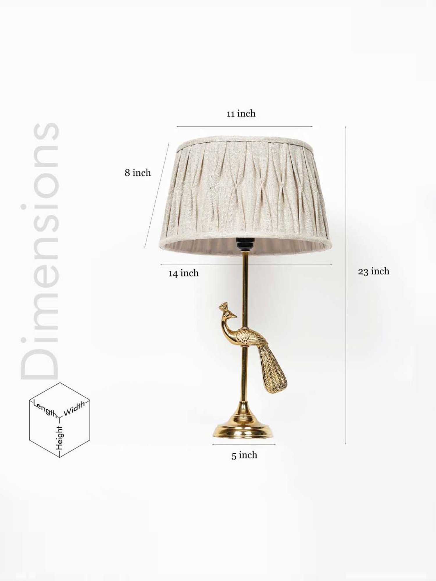 Kapoor E Illuminations Green Study Table Lamp - Set of 1