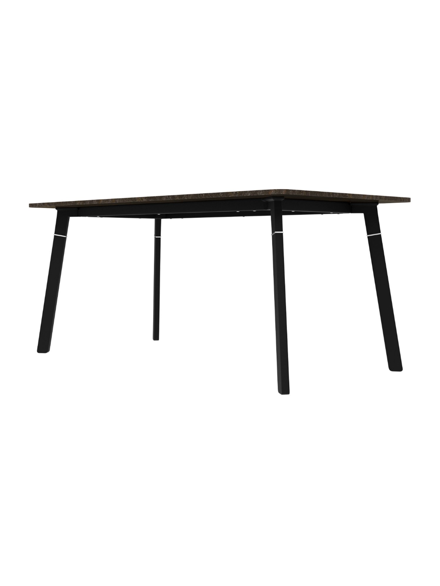 Godrej Interio Aclectic Black & Brown MDF 6 Seater Rectangular Dining Table