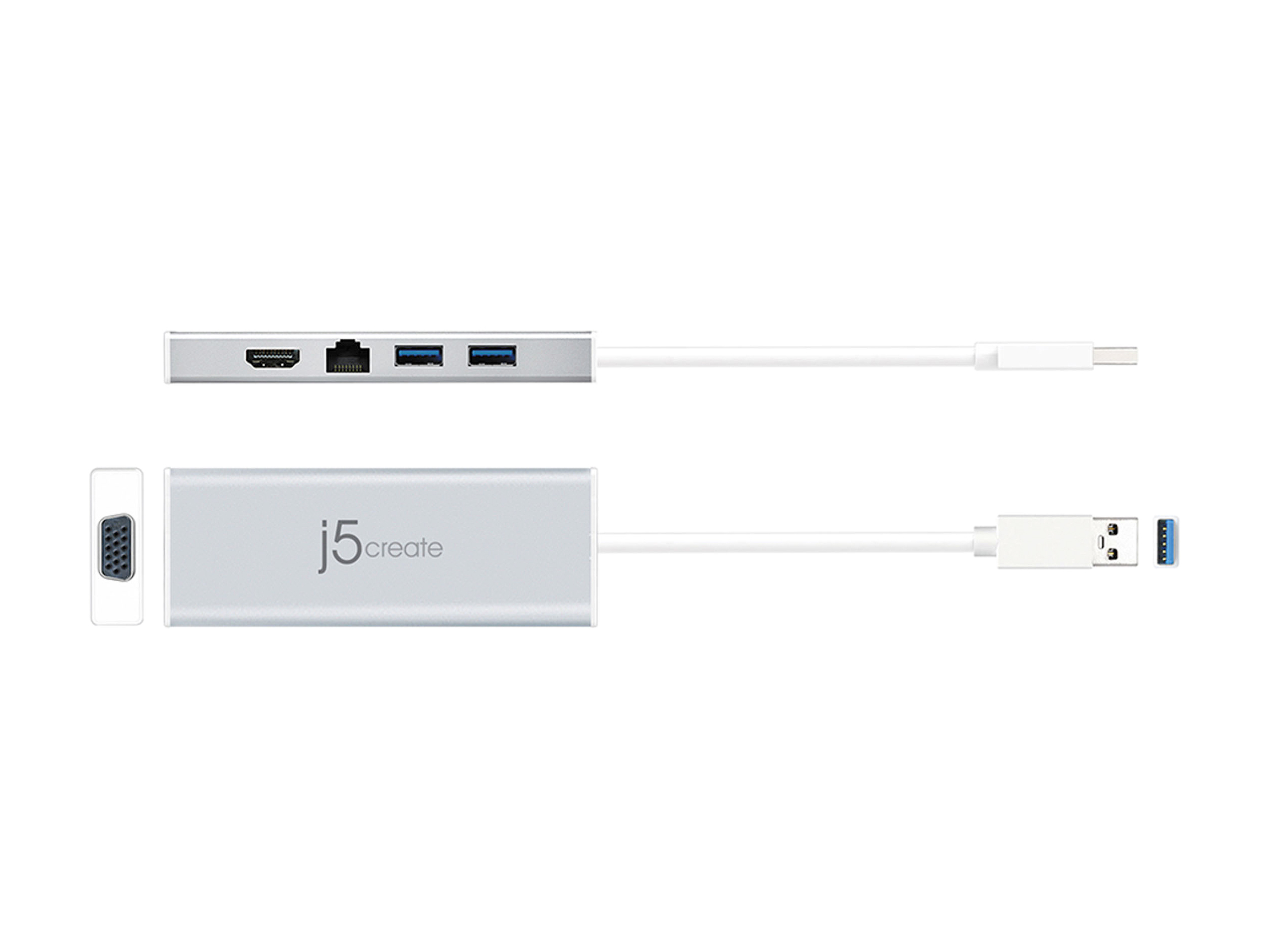 j5create USB 3.0 Mini Dock with Ethernet, VGA and HDMI Ports