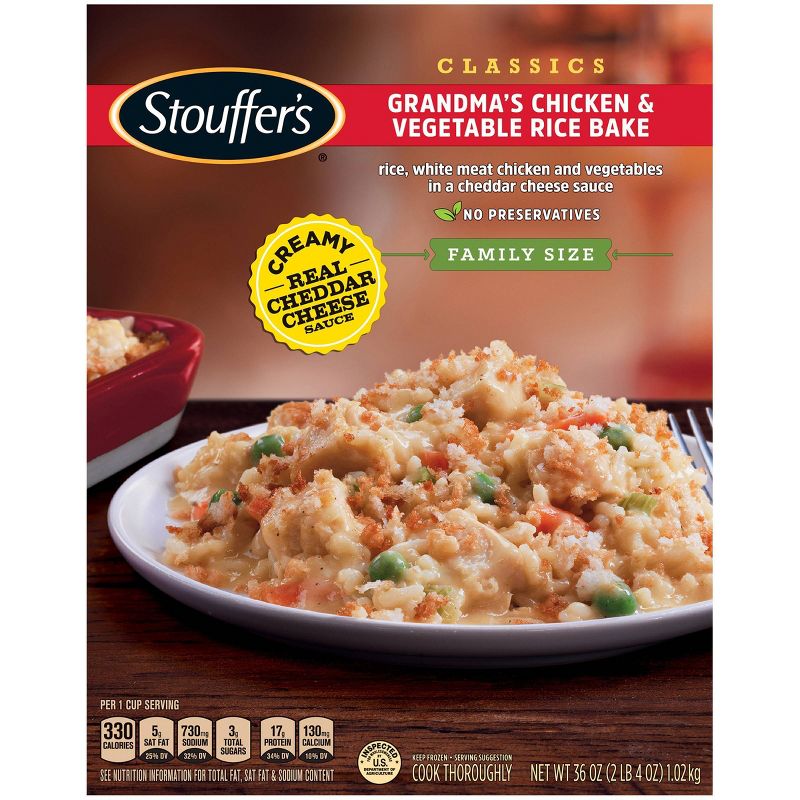 Stouffer's Classics Grandma's Chicken & Vegetable Frozen Rice Bake - 36oz